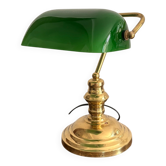 Old Notary Lamp Banker Desk Opaline Green Emeralite