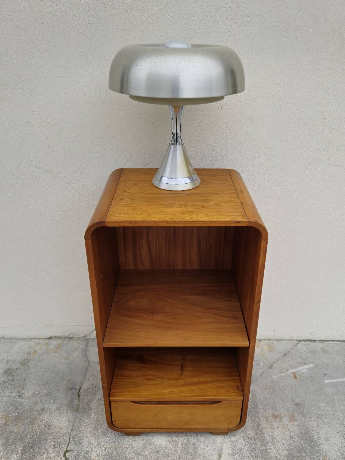 Maison Regain hi-fi storage unit in vintage elm