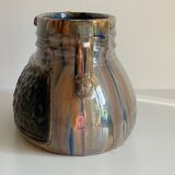 Planter caché-pots ceramic decor barbotine vintage