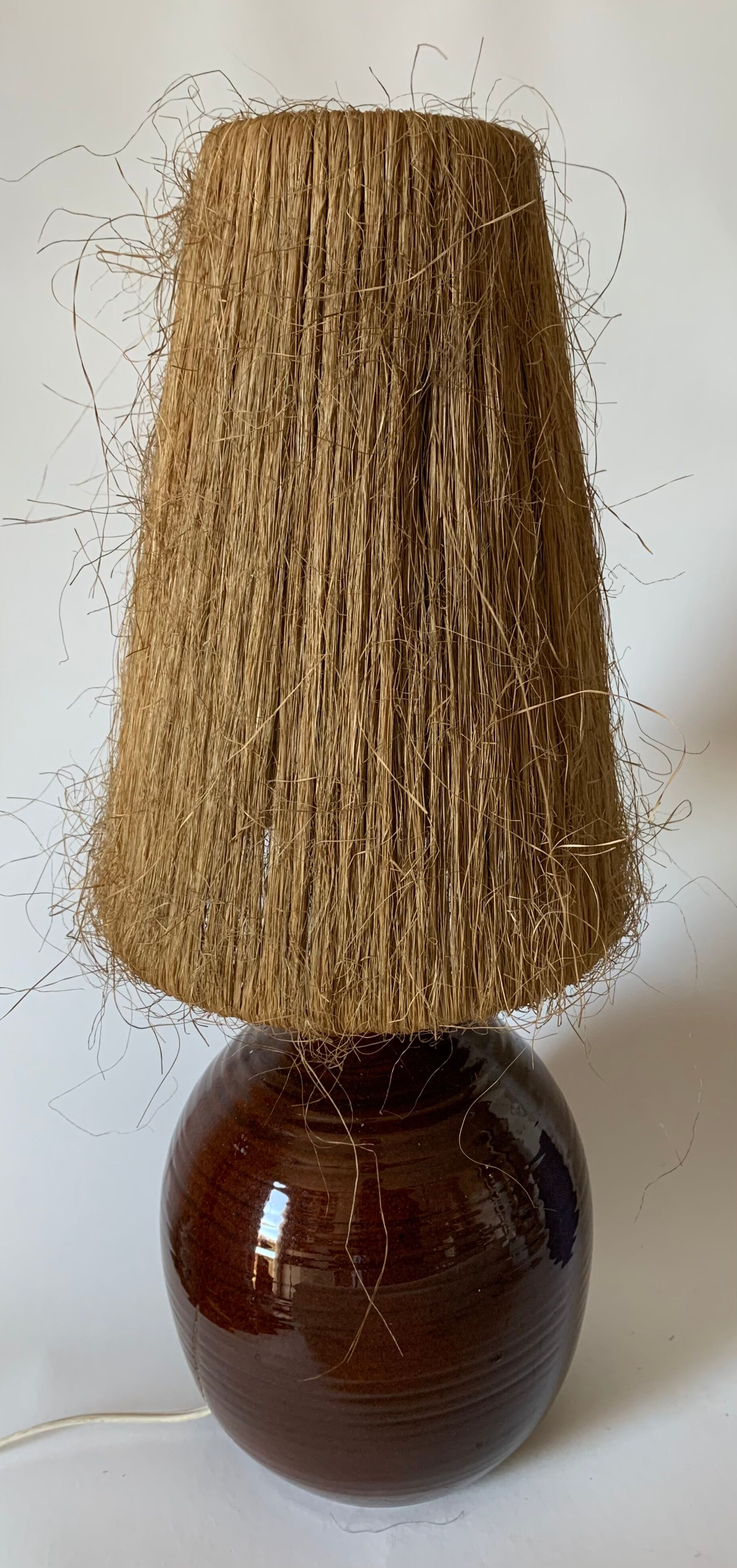 Vintage stoneware lamp