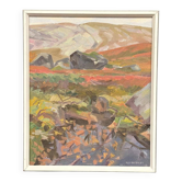 Original Mid Century Swedish Oil On Panel – “Woodland” By Nils Moden – Dated 1984 – Vintage & Framed
