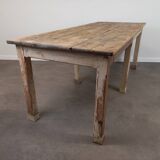 Old patinated farm table