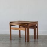 Teak Side Tables by Trioh, 1960s, Set of 3