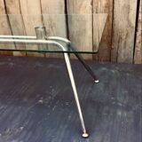 Table basse acier et verre