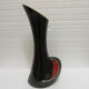 Large vase red and black vintage