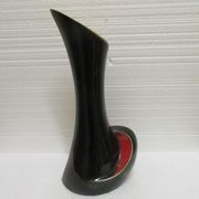 Vase rouge et noir vintage