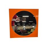 Miroir mural vintage orange / miroir / décoration