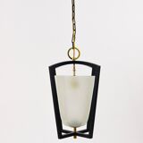 Lanterne suspendue Kalmar Vienna en laiton, style milieu du siècle, Autriche, années 1950