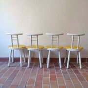 4 chaises bicolore made in Italy