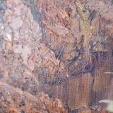 Oil on canvas orientalist landscape