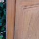 Cupboard door frame 121x97cm old wood paneled molded