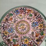 Decorative floral plate signed