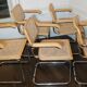 Cesca B64 vintage chair with armrests - Marcel Breuer in light beech - Vintage - Made in Italy - 80s (6 available)