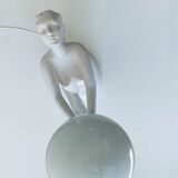 Lampe danseuse nue en céramique