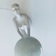 Ceramic naked dancer lamp