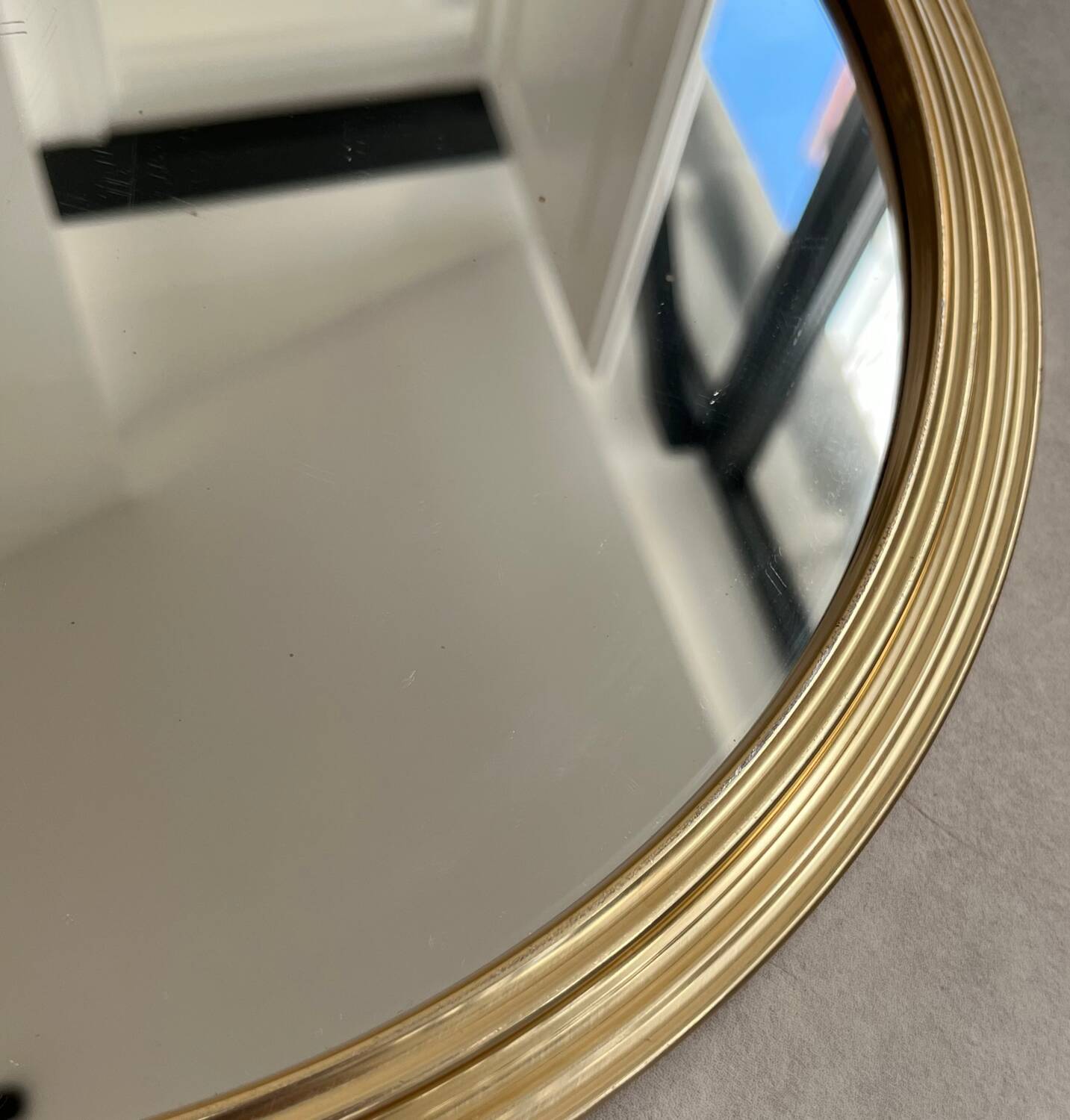 Art Deco gold tray mirror