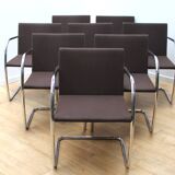 Suite de 8 fauteuils de bureau BRNO 2, Knoll