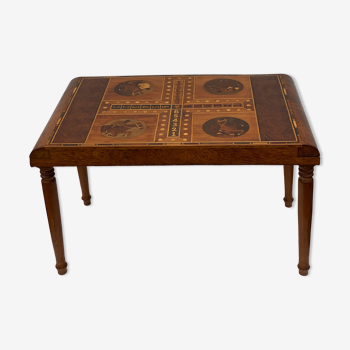 Inlay Wood Small Games Table