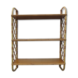 Rattan wall shelf