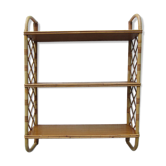 Rattan wall shelf