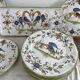 Dessert service, earthenware, Martres-Tolosane, signed Matet France