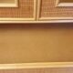 Rattan glass cabinet