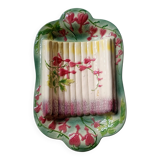 St Clément France majolica asparagus tray in slip