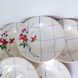 6 vintage deep plates from Niderviller model Saumur 220512