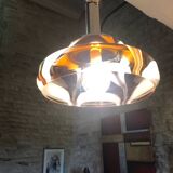 Suspension in Murano glass and chrome metal