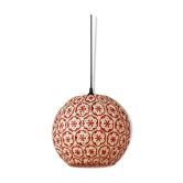 Red Rattan Pendant Light