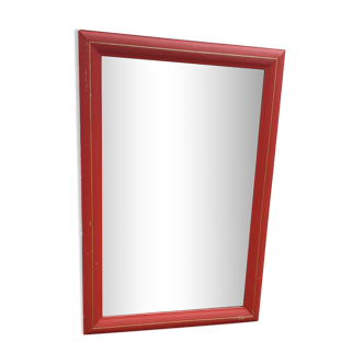 Rectangular mirror with mercury XIXth