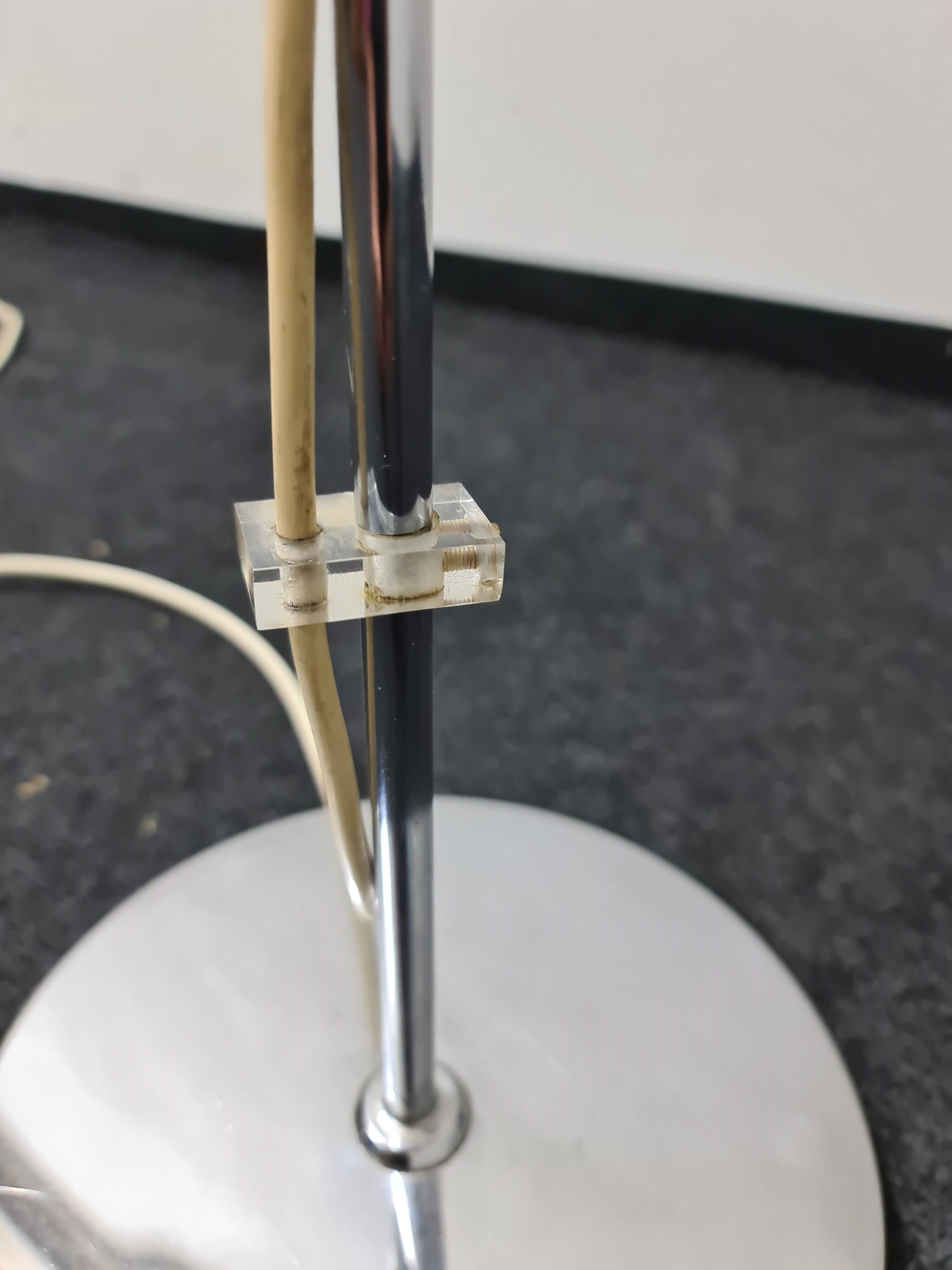 Vintage space age floor lamp by  Luigi Massoni