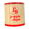 Box in tin vintage potato chips LG