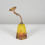 Glass paste wall light by Degue, circa 1920, Art Nouveau.