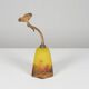 Glass paste wall light by Degue, circa 1920, Art Nouveau.