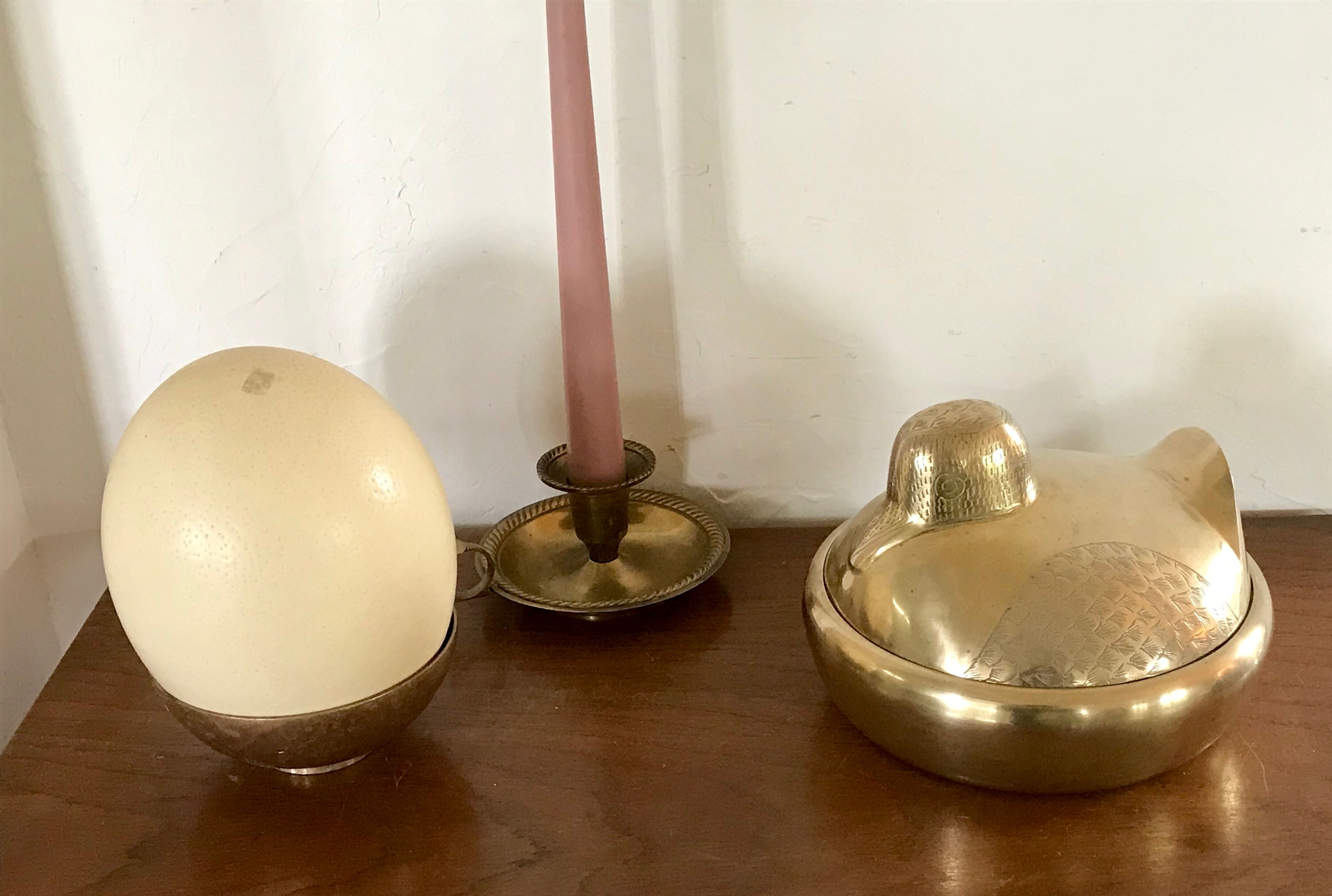 Vintage brass vacuum box-pockets