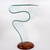 Thermoformed Glass Table in the style of Fontana Arte