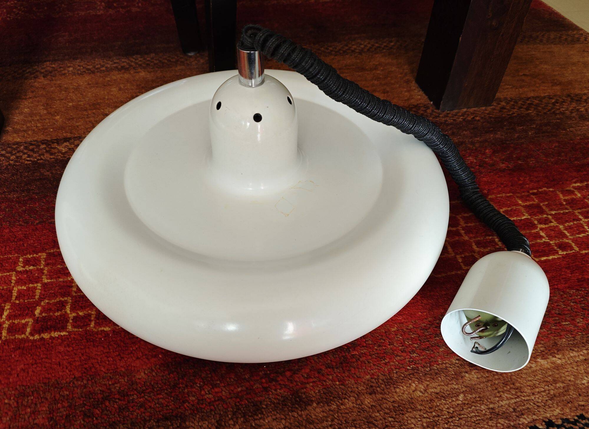 Space Age pendant lamp, Italian design - Enrico Furio Dominici - 1950s/1960s