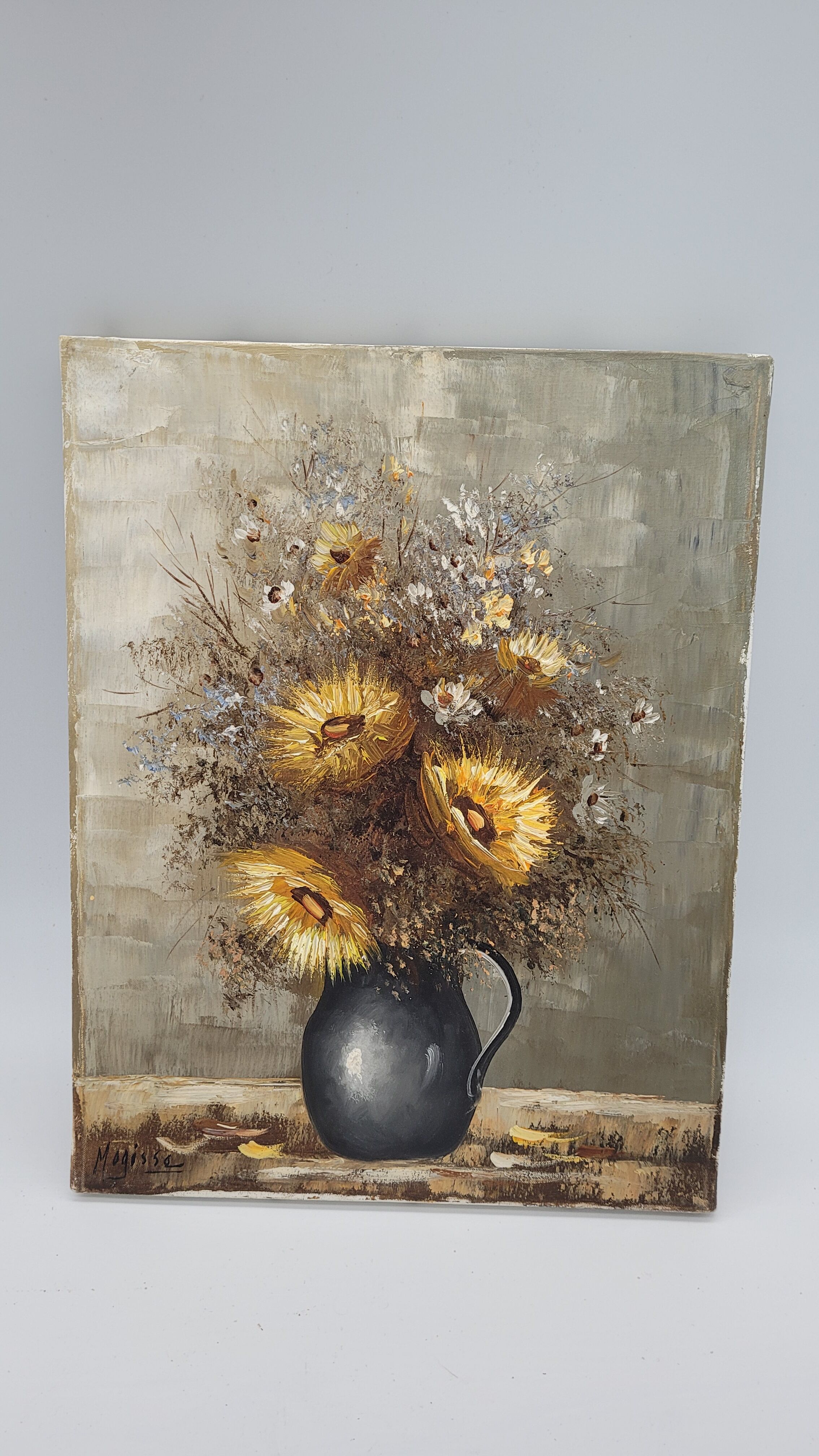Painting on canvas Flowers Mogisse
