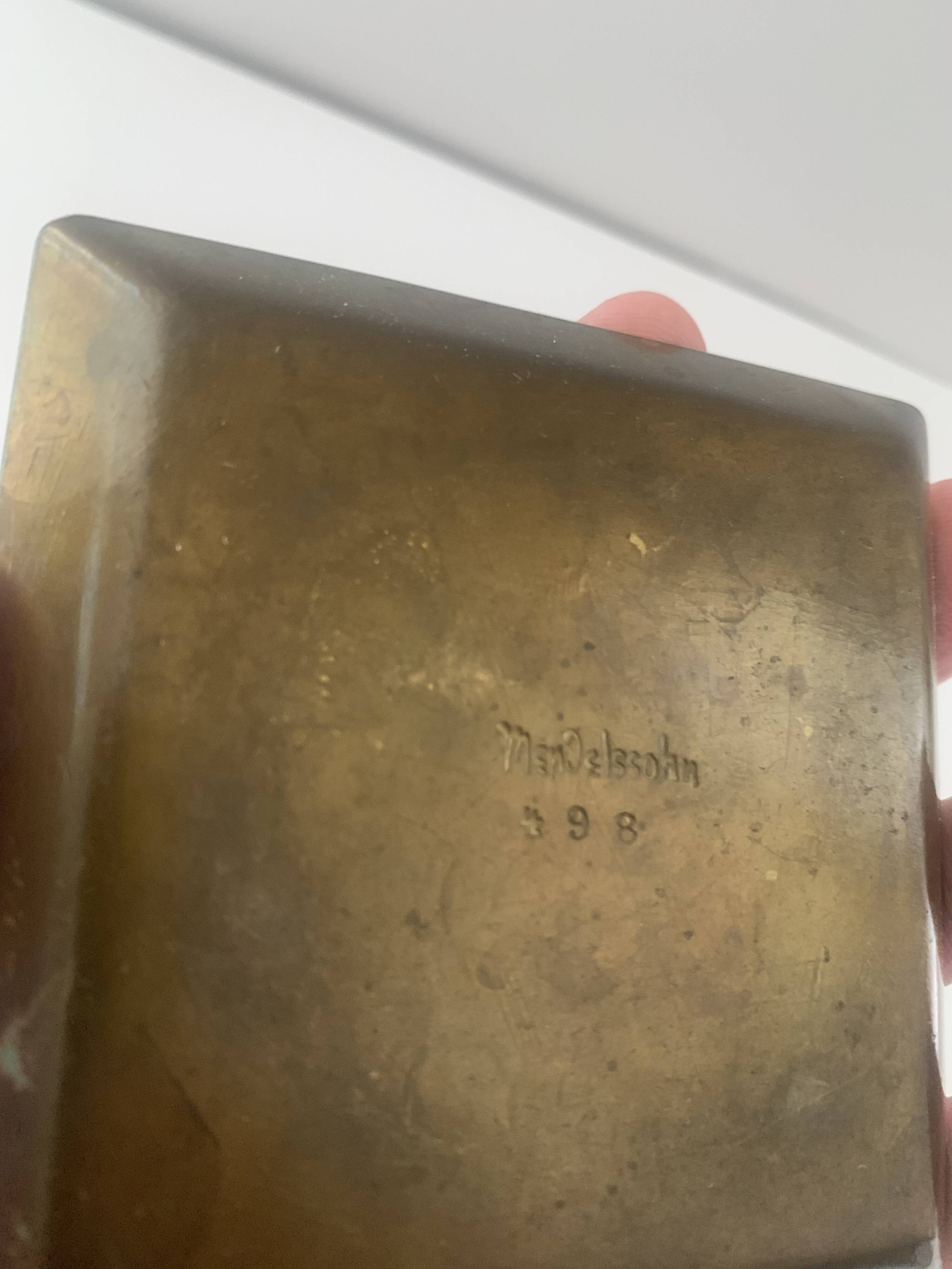 Schale Dish Tray Mod. 498 Georg von Mendelssohn Dresden Hellerau Bauhaus
