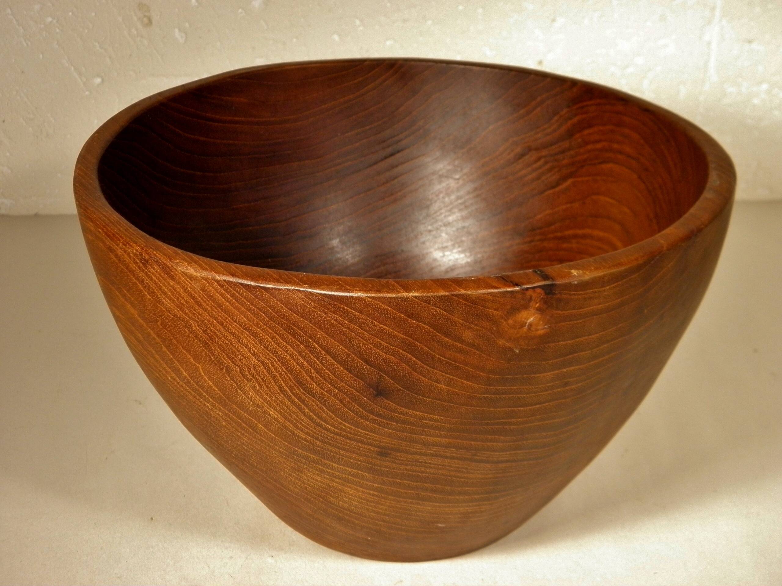 Saladier, coupe en teck 25 cm