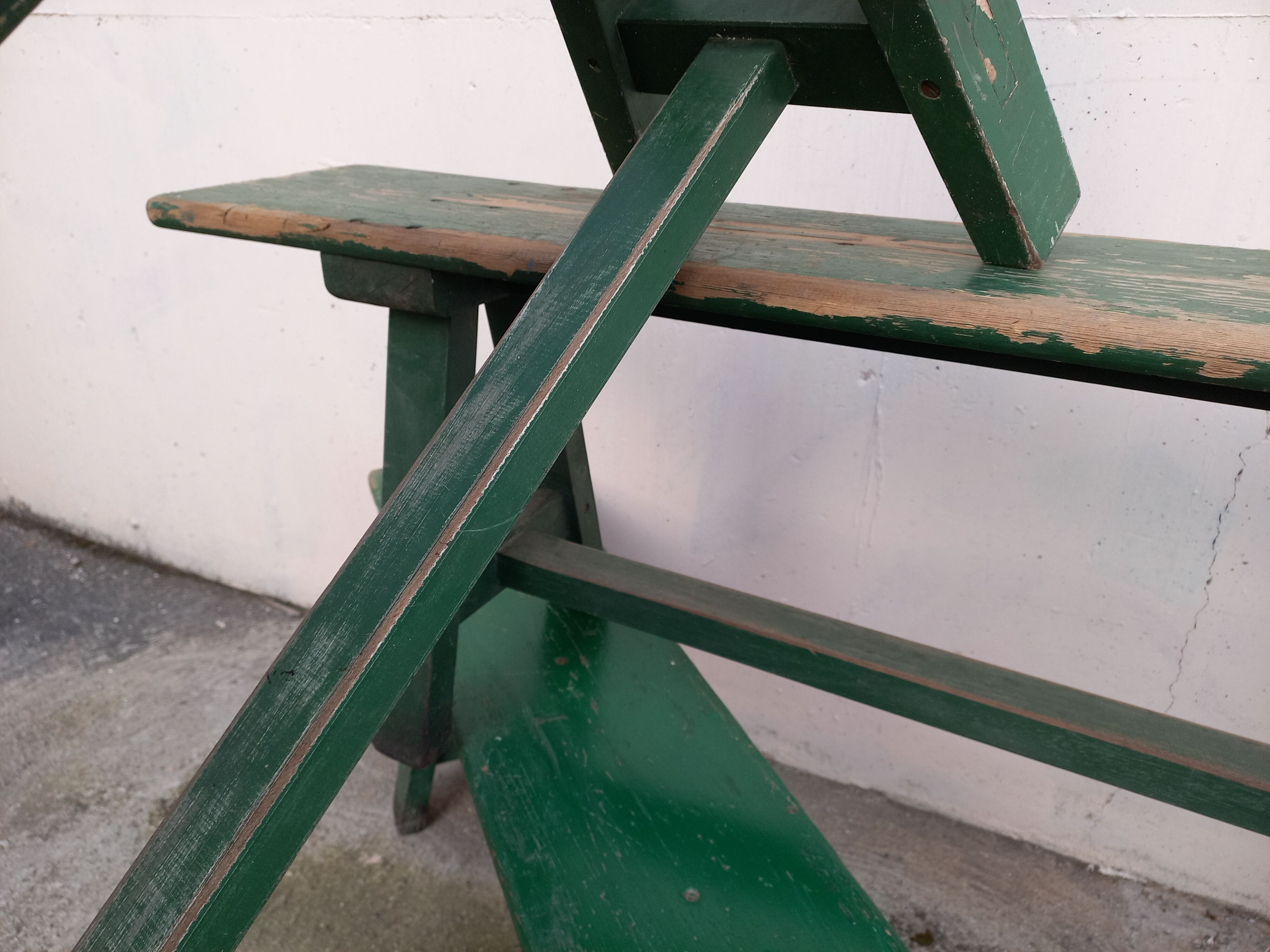 Benches of guinguettes, lot of 5