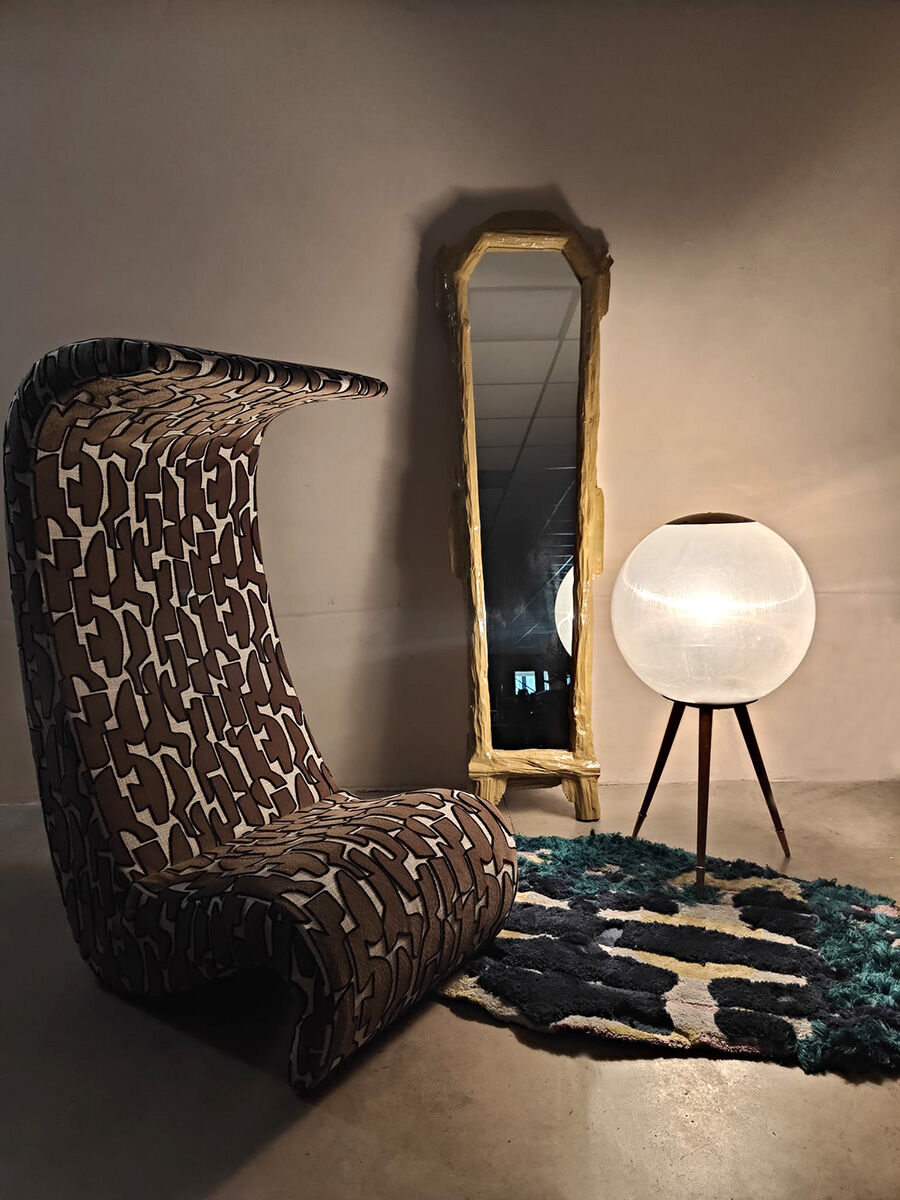 Vintage Amoebe highback lounge chair Verner Panton Vitra