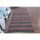 Vintage Turkish Hand-Knotted Wool Cotton Red Kilim Runner Rug 107x241
