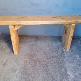 Bench 110 cm old solid wood with patina