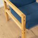 Flötotto armchairs, 1970s, set of 2, blue upholstery