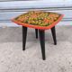 Tabouret Khokhloma en bois 1960