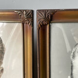 Pair identical vintage metal frames
