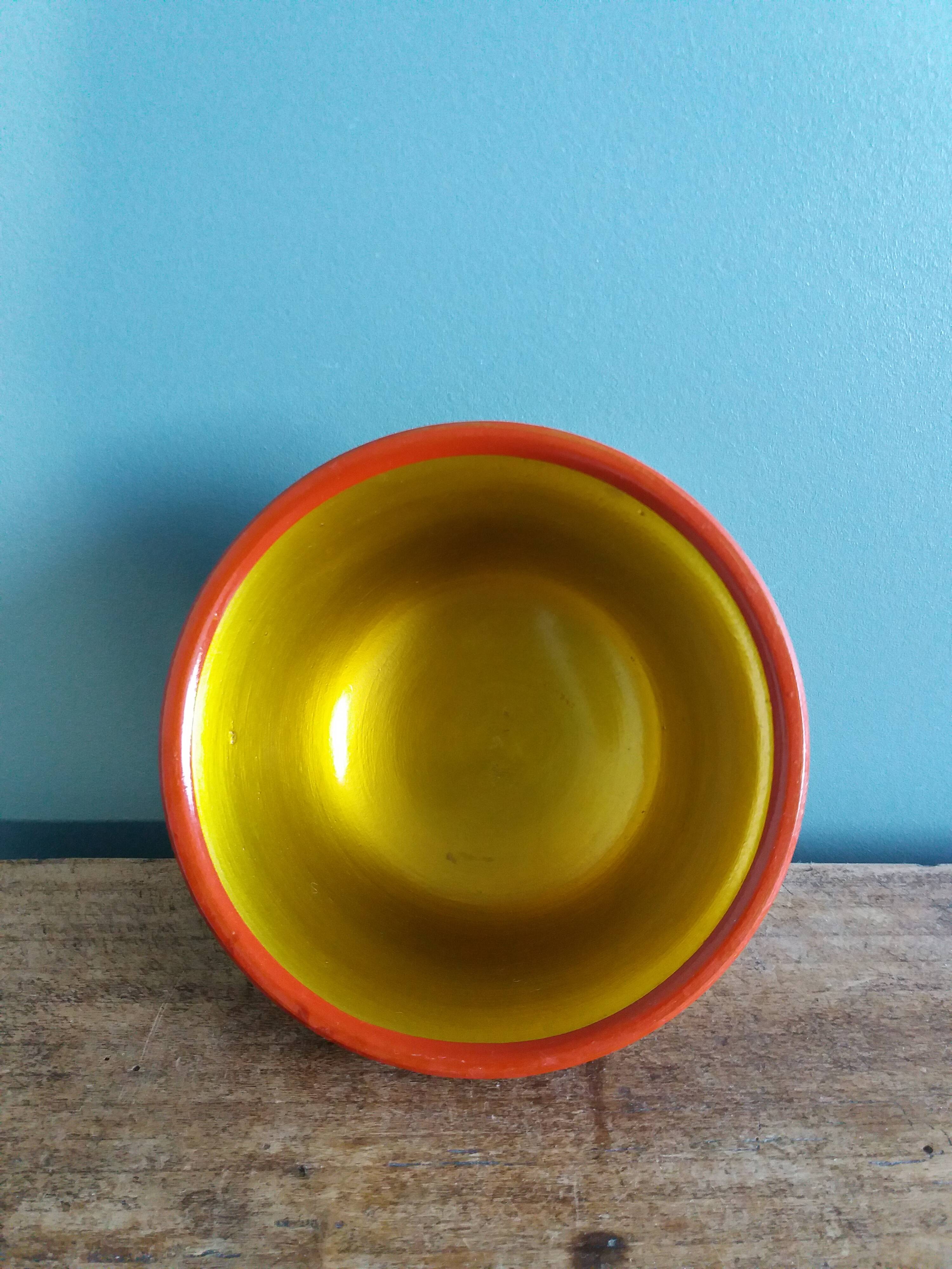 Khokhloma Russian handicraft painted wooden bowls