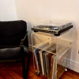Meuble hi-fi range vinyle vintage David lange